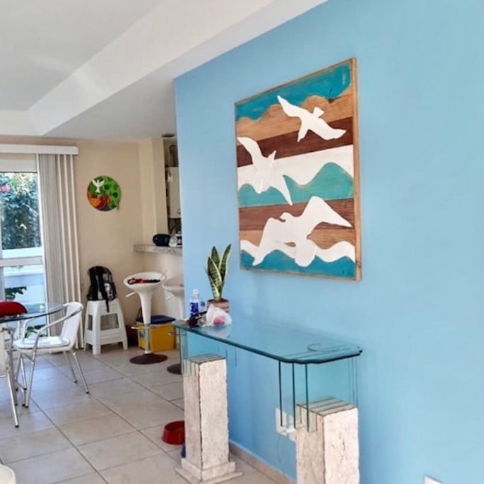 Quadros Rústico - Gaivotas - 92cm x 92cm - Imagem 4